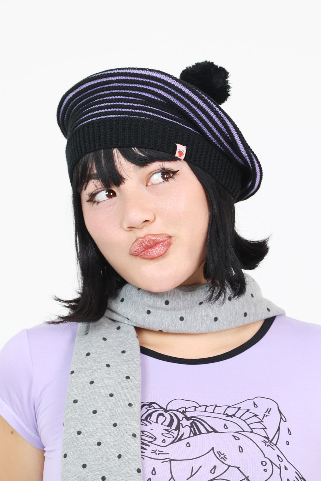 Knit Beret Beanie